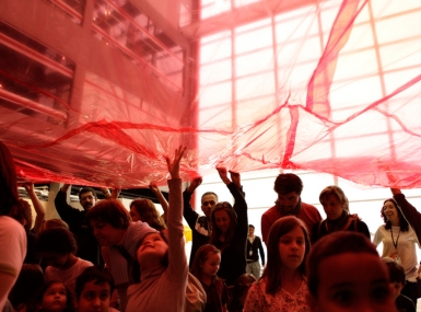 Art in Family program during the 17th International Contemporary Art Festival Sesc_Videobrasil – Southern Panoramas at Sesc Belenzinho&nbsp;
